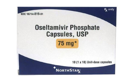 Picture of OSELTAMIVIR PHOSPHATE, CAP 75MG UD (10/BX)16714081901