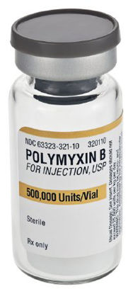 Picture of Polymyxin B Sulfate, Preservative Free 500,000 Unit Injection Vial 10 Vials63323036711