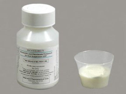 Picture of Amoxicillin / Potassium Clavulanate 600 mg - 42.9 mg / 5 mL Suspension Bottle 75 mL00143985375