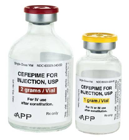 Picture of Cefepime HCl 1 Gram / 20 mL Injection Vial 20 mL63323032620