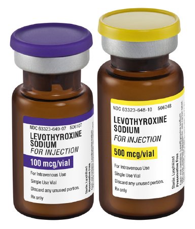 Picture of Levothyroxine Sodium, Preservative Free 500 mcg Injection Single Dose Vial 10 mL63323064810