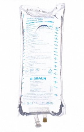 Picture of Replacement Preparation Sodium Chloride, Preservative Free 0.9% IV Solution Flexible Bag 1,000 mLL8000