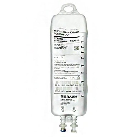 Picture of Replacement Preparation Sodium Chloride 0.9% IV Solution Flexible Bag 1,000 mLE8000