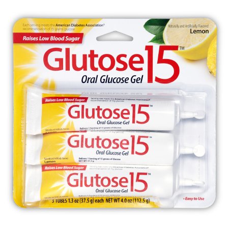 Picture of Glucose Supplement Glutose 15™ 3 per Pack Gel Lemon Flavor00574006930