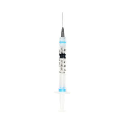 Picture of Syringe with Hypodermic Needle Sol-Care™ 3 mL 22 Gauge 1 Inch Detachable Needle Retractable Needle100085IM