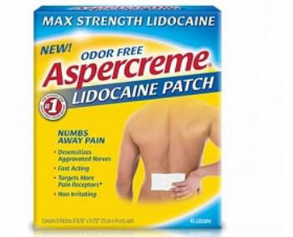 Picture of Topical Pain Relief Aspercreme® 4% Strength Lidocaine Patch 5 per Box04116705840