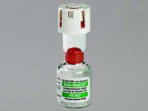 Picture of Solu-Medrol® Methylprednisolone Sodium Succinate, Preservative Free 40 mg / mL Injection Single Dose Vial 1 mL00009003928
