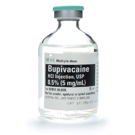Picture of Bupivacaine HCl 0.5%, 5 mg / mL Injection Multiple Dose Vial 50 mL1015000