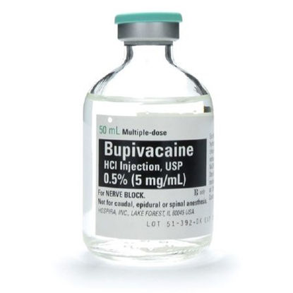 Picture of Bupivacaine HCl 0.5%, 5 mg / mL Injection Multiple Dose Vial 50 mL1015000