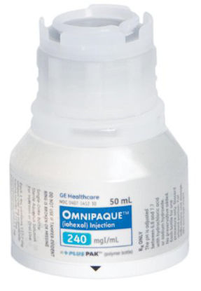 Picture of Omnipaque® 240 Iohexol 240 mg / mL Injection +PlusPak Polymer Bottle 50 mL00407141230