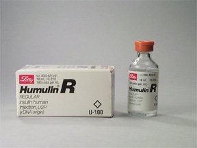 Picture of Humulin® R Regular Human Insulin (rDNA Origin) 100 U / mL Injection Vial 3 mL00002821517