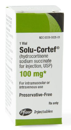 Picture of Solu-Cortef® Hydrocortisone Sodium Succinate, Preservative Free 100 mg / 2 mL Injection Vial 2 mL00009082501