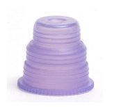Picture of Hexa-Flex™ Tube Closure Polyethylene Snap Cap Lavender For 10, 12, 13, 16 and 18 mm Blood Collection and Culture Tubes NonSterile8360
