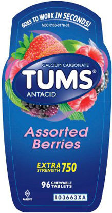 Picture of Antacid Tums® Extra Strength 750 mg Strength Chewable Tablet 96 per Bottle00135017803