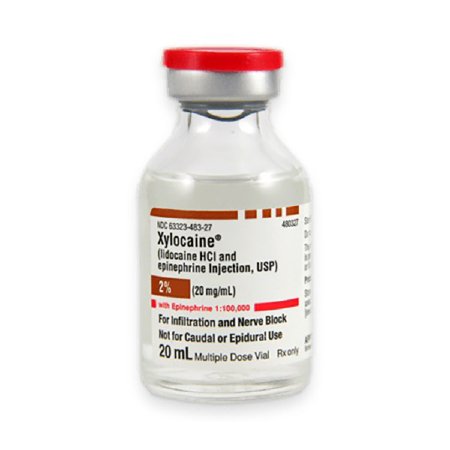 Picture of Xylocaine® with Epinephrine Lidocaine HCl / Epinephrine 2% - 1:100,000 Injection Multiple Dose Vial 20 mL1015100