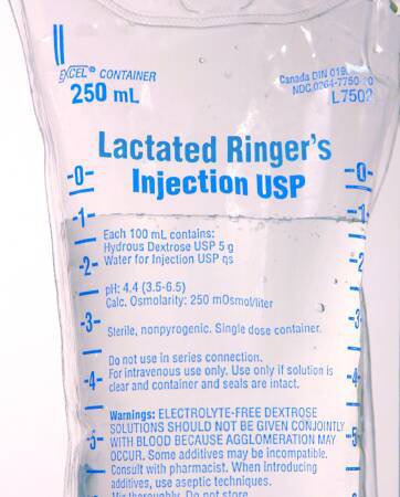 Picture of Replacement Preparation Lactated Ringer's Solution IV Solution Flexible Bag 250 mLL7502
