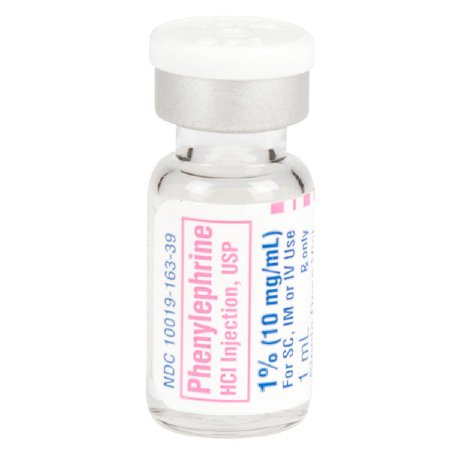 Picture of Phenylephrine HCl 10 mg / mL Injection Single Dose Vial 1 mL1014160