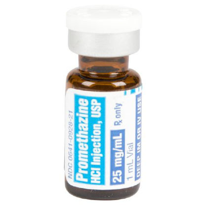 Picture of Promethazine HCl 25 mg / mL Injection Vial 1 mL1014990