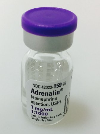 Picture of Adrenalin® Alpha and Beta Adrenergic Agonist Epinephrine 1 mg / mL (1:1000) Injection Single Use Vial 1 mL42023015925