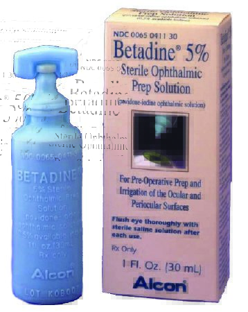 Picture of Betadine® 5% Povidone-Iodine 5% Solution Bottle 1 oz.00065041130