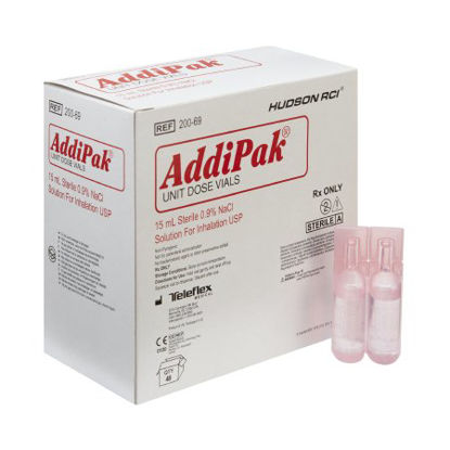 Picture of Addipak® Respiratory Therapy Solution Sterile Sodium Chloride 0.9% Solution Unit Dose Vial 15 mL200-69