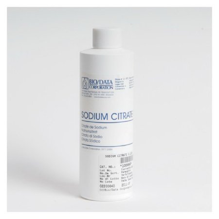 Picture of Hematology Reagent Bio Data Sodium Citrate Anticoagulant 0.1 M 237 mL22515269