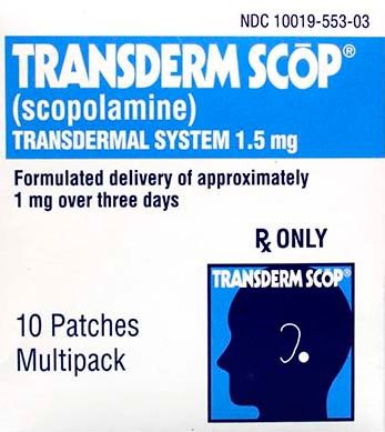 Picture of Transderm Scop® Scopolamine 1 mg / 72 Hour Patch Carton 10 Patches10019055303
