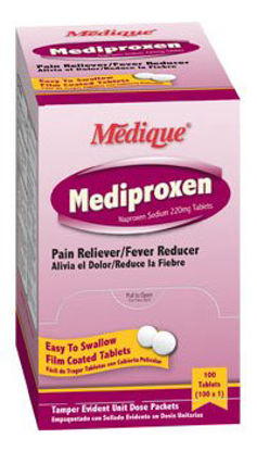 Picture of Pain Relief Mediproxen 220 mg Strength Naproxen Sodium Tablet 100 per Box23733