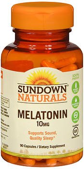 Picture of Natural Sleep Aid Sundown® Naturals 90 per Bottle Tablet 10 mg Strength03076819484