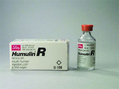 Picture of Humulin® R Regular Human Insulin (rDNA Origin) 100 U / mL Injection Vial 10 mL00002821501