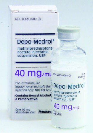 Picture of Depo-Medrol® Methylprednisolone Acetate 40 mg / mL Injection Single Dose Vial 1 mL00009307303