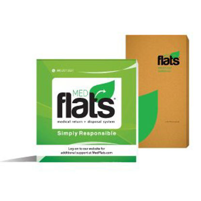 Picture of Pharmaceutical Disposal System MedFlats® 8 X 8 X 15 Inch06153