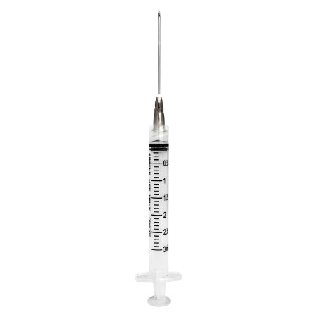 Picture of Syringe with Hypodermic Needle SOL-M™ 3 mL 22 Gauge 1-1/2 Inch Detachable Needle Without Safety1832215