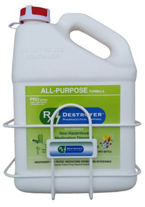 Picture of Pharmaceutical Disposal System Rx Destroyer™ PRO Series All-Purpose 1 Gallon Bottle, 3,000 Pill CapacityRX1.0PRO