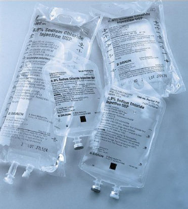 Picture of Replacement Preparation Sodium Chloride 0.45% IV Solution Flexible Bag 1,000 mLL8020