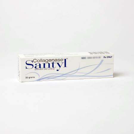 Picture of SANTYL® Collagenase Clostridium Hystoliticum / White Petrolatum 250 Units / Gram Ointment Tube 30 Gram50484001030