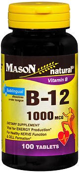 Picture of Vitamin Supplement Mason Natural® Vitamin B12 1000 mcg Strength Tablet 100 per Bottle31184509661