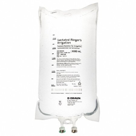 Picture of Irrigation Solution Lactated Ringer's Solution Not for Injection Flexible Bag 3,000 mLR8306
