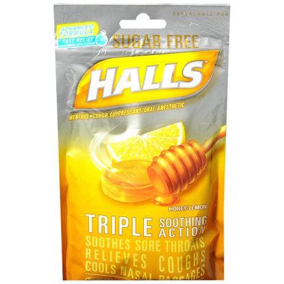 Picture of Cold and Cough Relief Halls® Sugar-Free 7.6 mg Strength Lozenge 25 per Bag31254662213