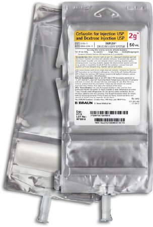 Picture of Cefazolin® Cefazolin Sodium / Dextrose, Isotonic 2 Gram / 50 mL Injection Piggyback Container, Duplex 50 mL3105-11