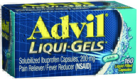 Picture of Pain Relief Advil® Liqui-Gels® 200 mg Strength Ibuprofen Capsule 160 per Bottle00573016989