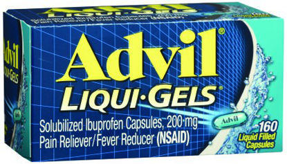 Picture of Pain Relief Advil® Liqui-Gels® 200 mg Strength Ibuprofen Capsule 160 per Bottle00573016989