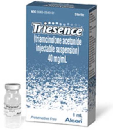 Picture of Triesence® Triamcinolone Acetonide, Preservative Free 40 mg / mL Injection Single Use Vial 1 mL00065054301