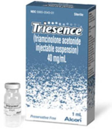Picture of Triesence® Triamcinolone Acetonide, Preservative Free 40 mg / mL Injection Single Use Vial 1 mL00065054301