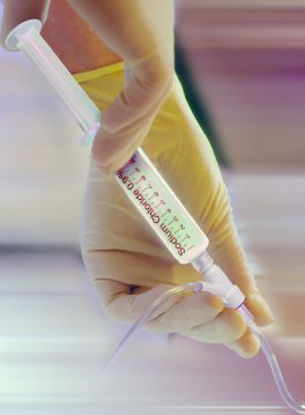 Picture of IV Flush Solution Sodium Chloride, Preservative Free 0.9% Injection Prefilled Syringe 2.5 mL Fill in 3 mL513574