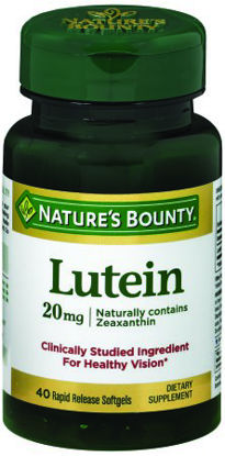 Picture of Eye Vitamin Supplement Nature's Bounty® Lutein 20 mg Strength Softgel 40 per Bottle74312049026