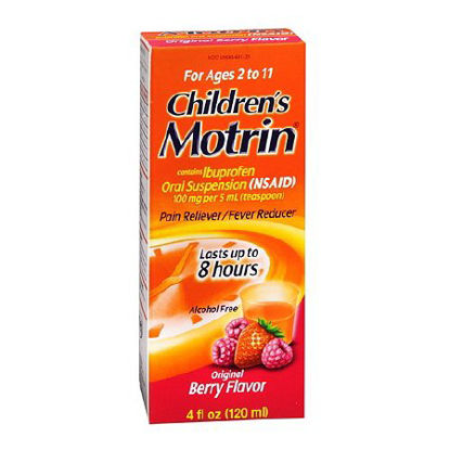 Picture of Children's Pain Relief Motrin® 100 mg / 5 mL Strength Ibuprofen Oral Suspension 4 oz.50580018450