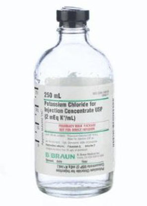 Picture of Replacement Preparation Potassium Chloride Concentrate, Preservative Free 2 mEq / mL Injection Pharmacy Bulk Vial 250 mLS9402-11