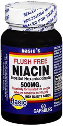 Picture of Dietary Supplement Basic's Flush Free Niacin Niacin / Inositol 400 mg - 100 mg Strength Capsule 60 per Bottle30761020912