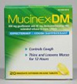 Picture of Cold and Cough Relief Mucinex® DM 600 mg - 30 mg Strength Tablet 20 per Box63824005632